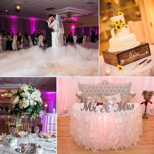 Wedding photo collage, Falls Manor
