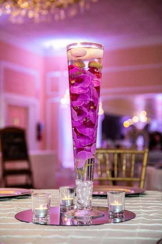 Events With Design - Centerpieces - Large martini glass Vase