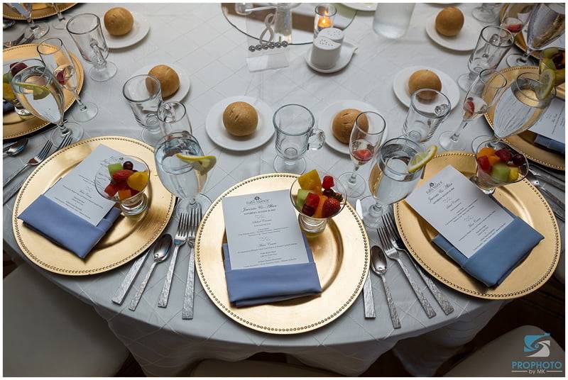 Menu Card Napkin Fold Falls Manor Catering